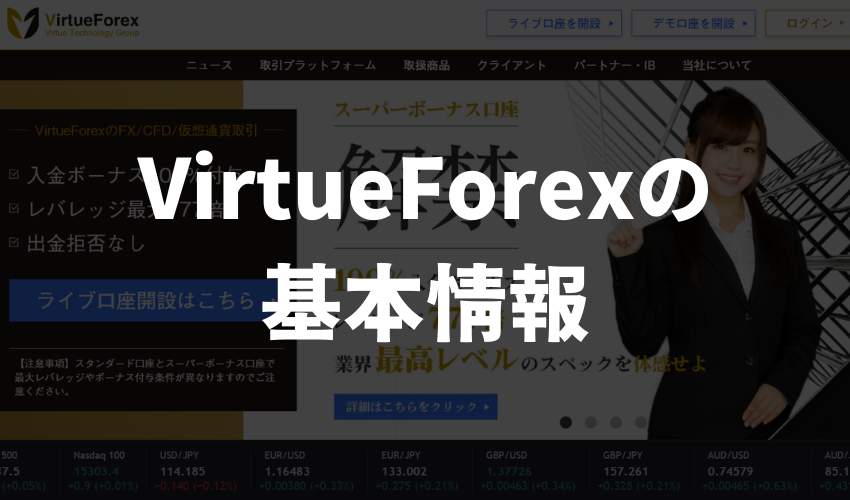 VirtueForexの基本情報